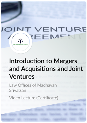 Certificate in Introduction to Mergers and Acquisitions and Joint Ventures