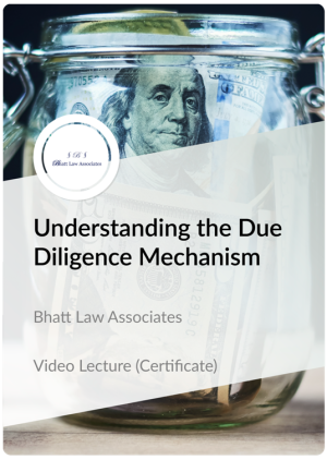 Certificate in Due Diligence Mechanism