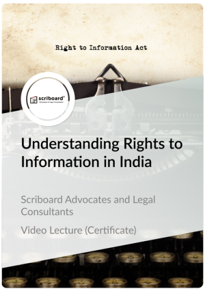 Certificate in Understanding the Right to Information in India