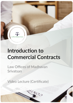 Certificate in Introduction to Commercial Contracts