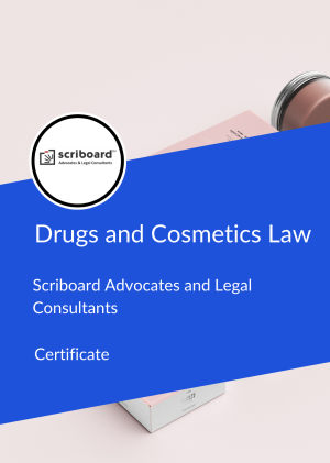 Certificate in Drugs and Cosmetics Law