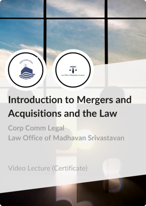 Certificate in Introduction to Mergers and Acquisitions and the Law